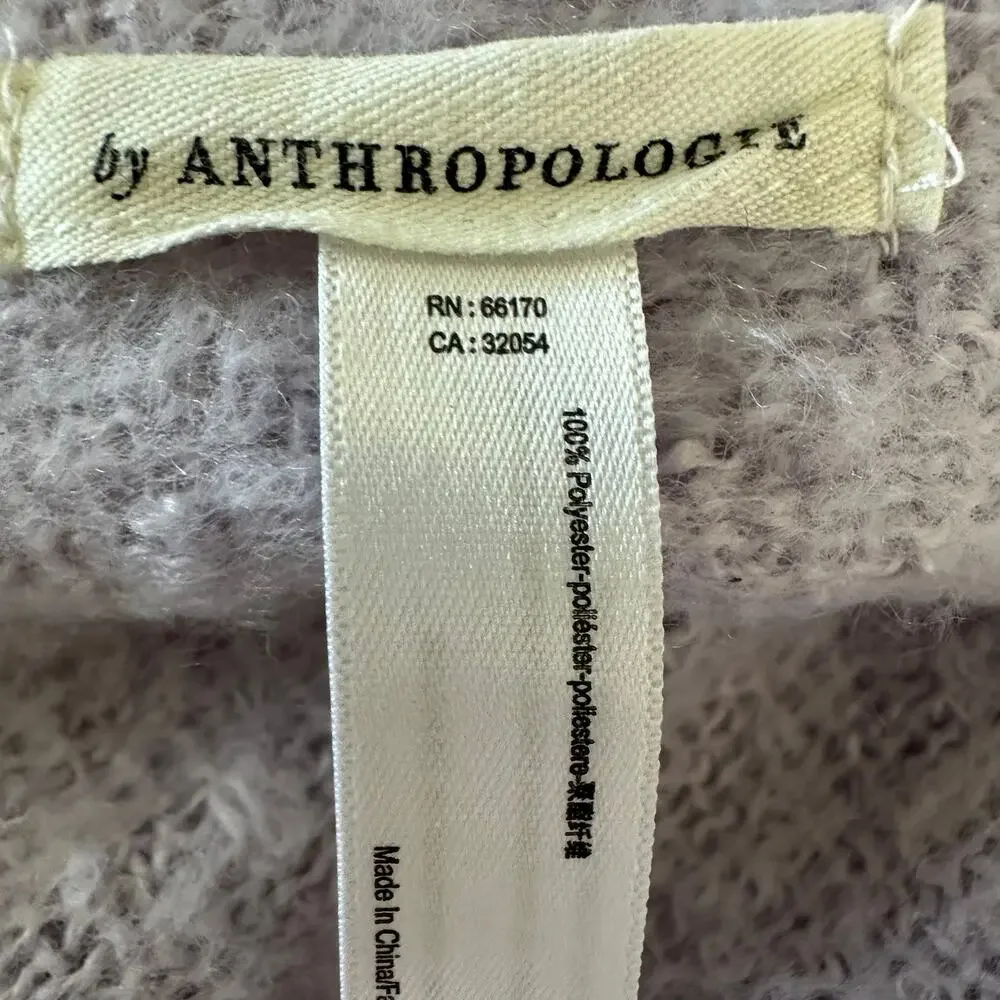Anthropologie Soft Lilac Fringed Scarf Wrap Pashmina knot purple